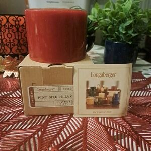 Longaberger Cinnamon Clove Pint Sized Pillar Candle